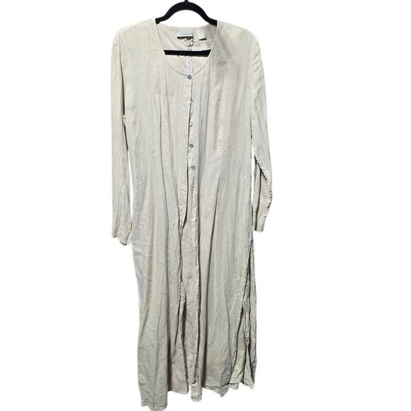 Nordstrom Vintage 90s Linen Maxi Dress Duster Set - Picture 4 of 8